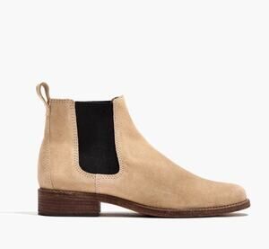 Madewel The Ainsley Chelsea Boot in Suede SZ 7 DESERT Style #G8421